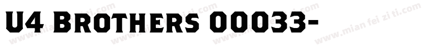 U4 Brothers 00033字体转换